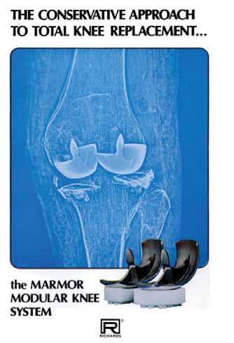 Marmor Modular Knee Ad from JBJS 1970s